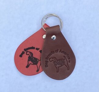 Dog Scouts of America Leather Key Fob